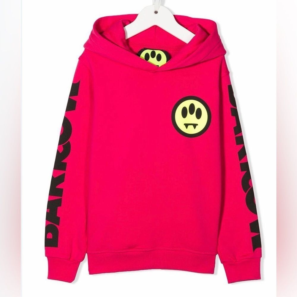 Barrow Kids Pink Unisex Cotton Hoodie Sweater(Size 8yrs)